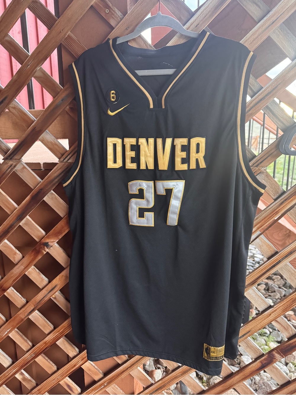 Nike Denver Basketball Jersey - Black and Gold